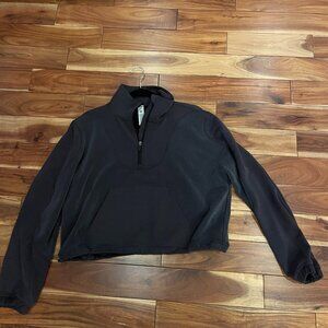 Brushed Softstreme Ribbed Half Zip - Size 8, Color Black